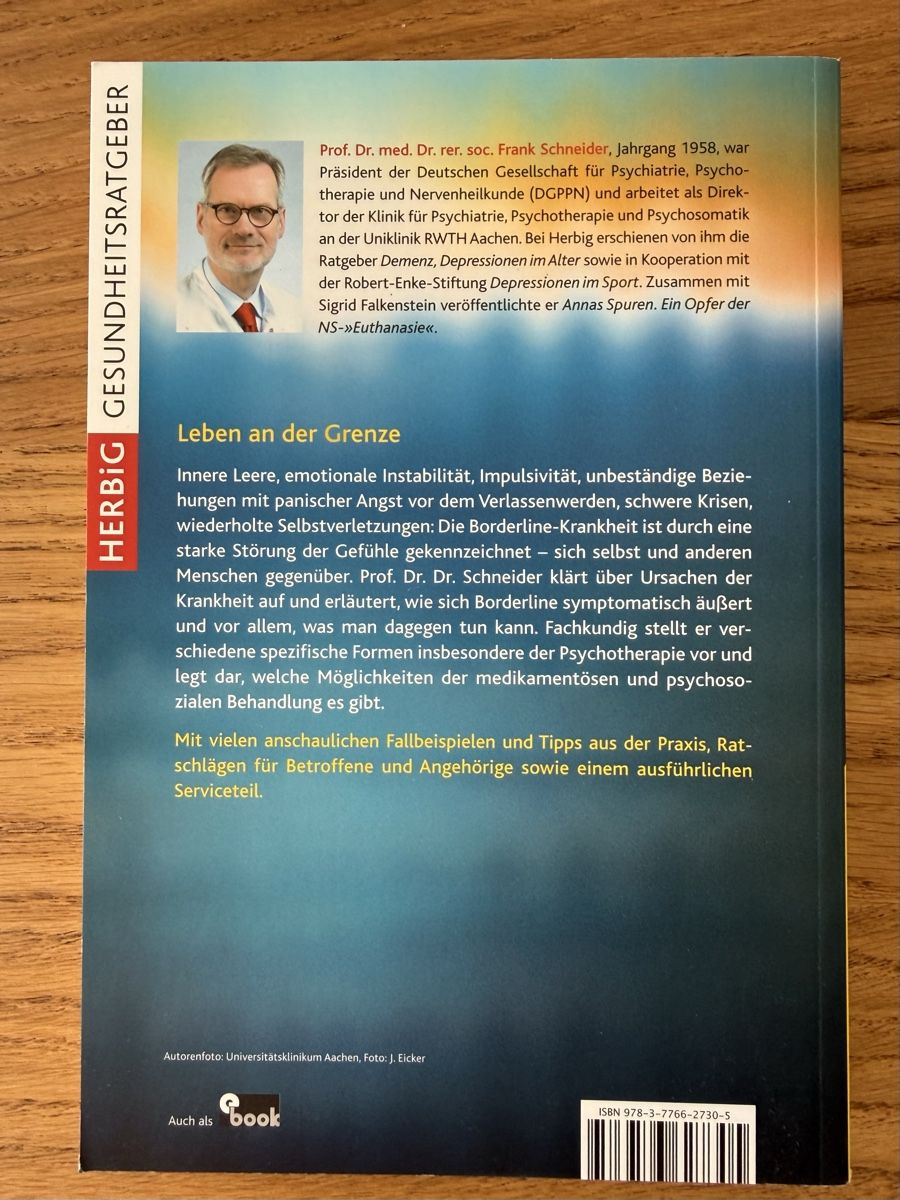 Libri: Borderline v. Prof.Dr.Dr.med. Frank Schneider – Usato da Reinach AG venduto da Fitzpippa 1