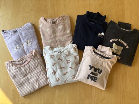 7 Pyjama Mädchen Gr. 146/152