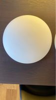 Deckenleuchte/Lampe rund weiss Glas