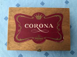 Zigarren – Holzkiste / Box «Corona» leer – Vintage