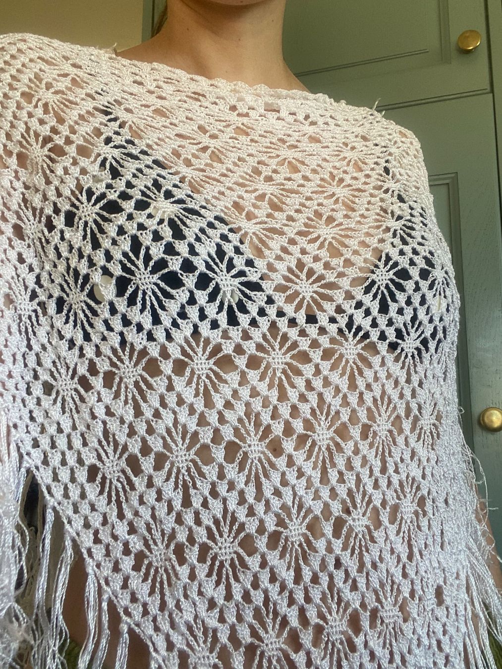 Vestiti: Châle bohème crochet à franges – Usato da pont-la-ville venduto da dia_tt5h