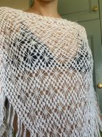 Châle bohème crochet à franges