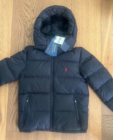 Polo Ralph Lauren Wasserabweisende Daunen-Kapuzenjacke Gr. 7