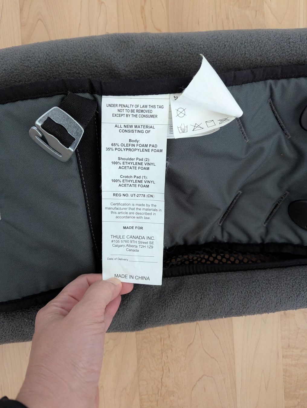 Thule Remorques: Thule Infant Sling Hängematte/Babysitz – D'occasion à Uster par petches 6