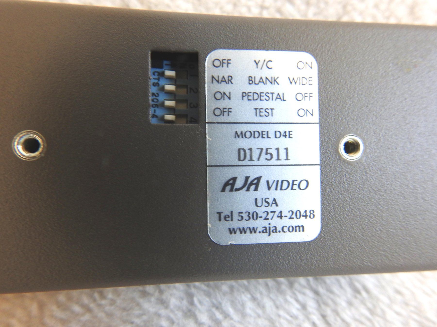Camcorder: AJA D4E SDI to Composite or S-Video Transcoder – Gebraucht aus Zürich von Malco0 5