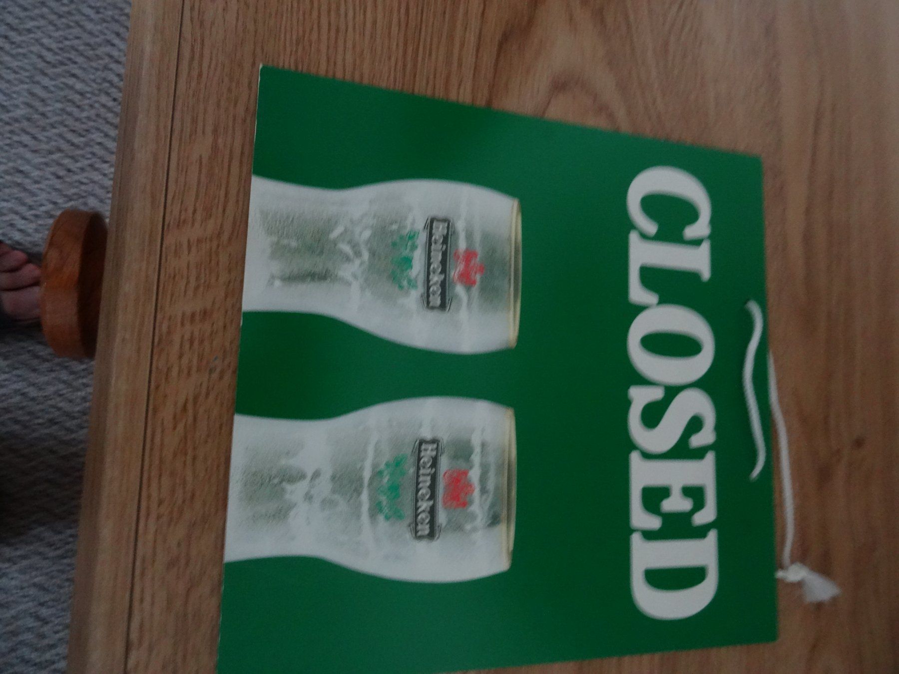 Heineken Insegne: Türschild – Usato da Winterthur venduto da valbella7 1
