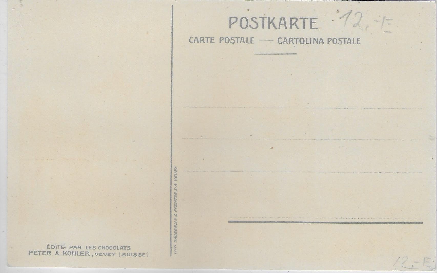 Ansichtskarten: Chateau d'Angenstein BL - Chocolate Peter & Kohler - Litho – Gebraucht aus Ettingen von Kartenplanet 1