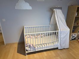 Babybett Kleinkinderbett Himmelbett