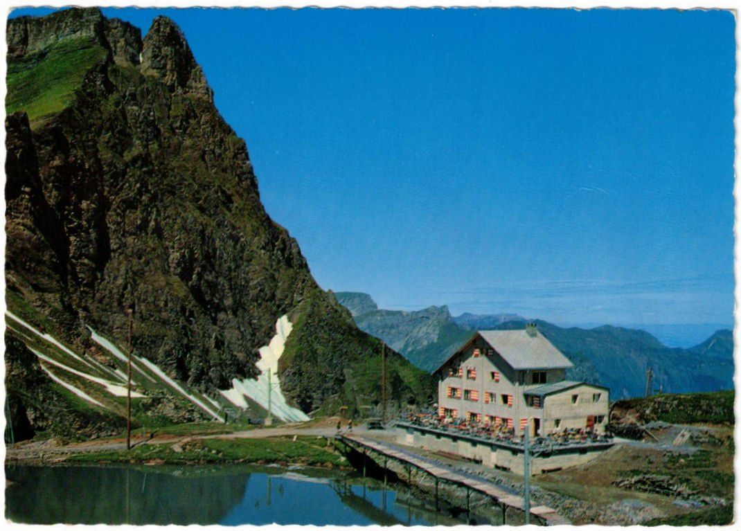 Ansichtskarten: Engelberg - Jochpass Berghaus mit Stangenschlepper – Gebraucht aus Binningen von Mountainrider