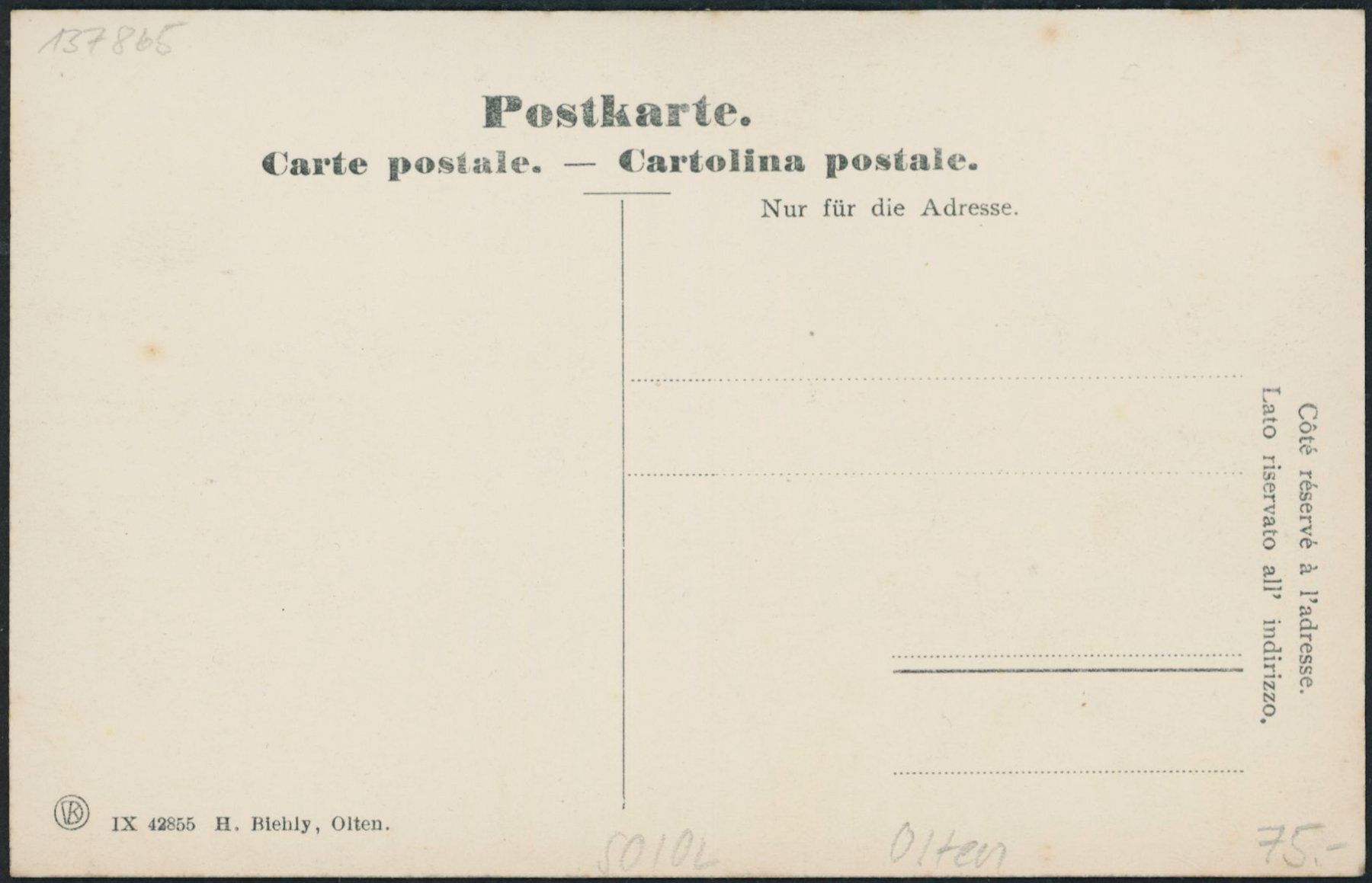 Cartes postales: SO Olten – Neuf (Voir description) à Schindellegi par leecollect 1