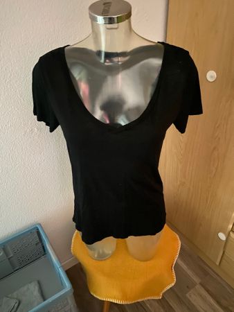 H&M basics T-Shirt schwarz Grösse M
