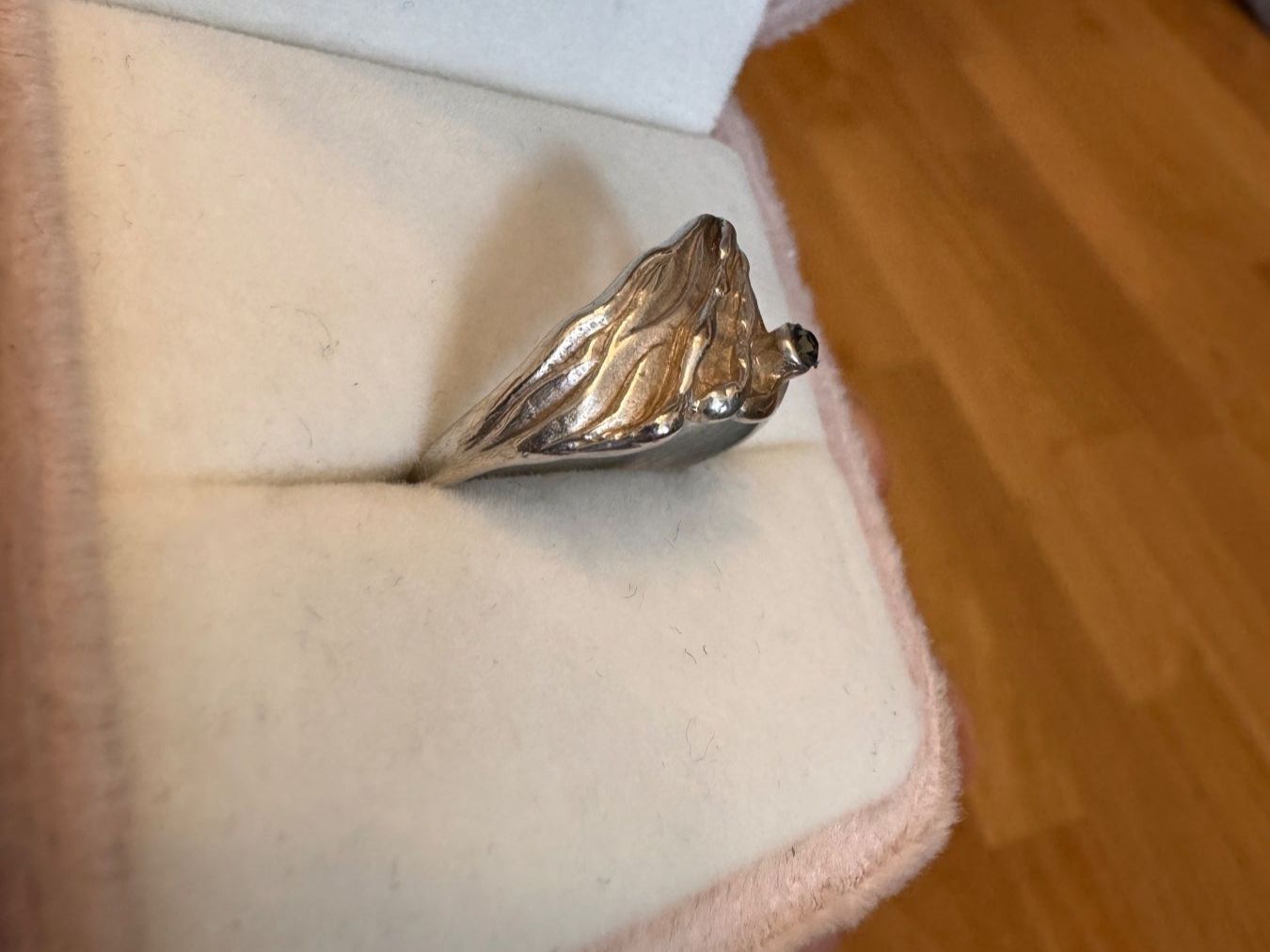 Anelli: Vintage Silberring S925 mit blauem Stein Gr.56 – Usato da Zürich venduto da hanna1990 2