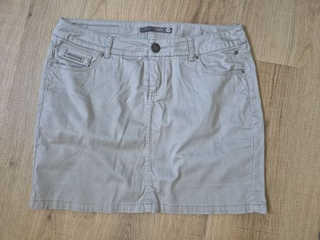 Jupe, Gr. 38, beige, Minirock