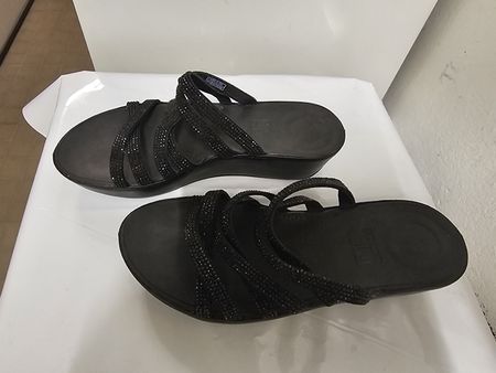 Sandales Fitflop/Neuves/Noires et brillants/Pointure 37,5/38