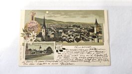 Ancienne carte postale, Gruss aus Zürich 1899