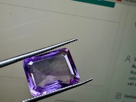 Natürlicher Amethyst – facettiert 11 crt. Brazil 15x12 mm