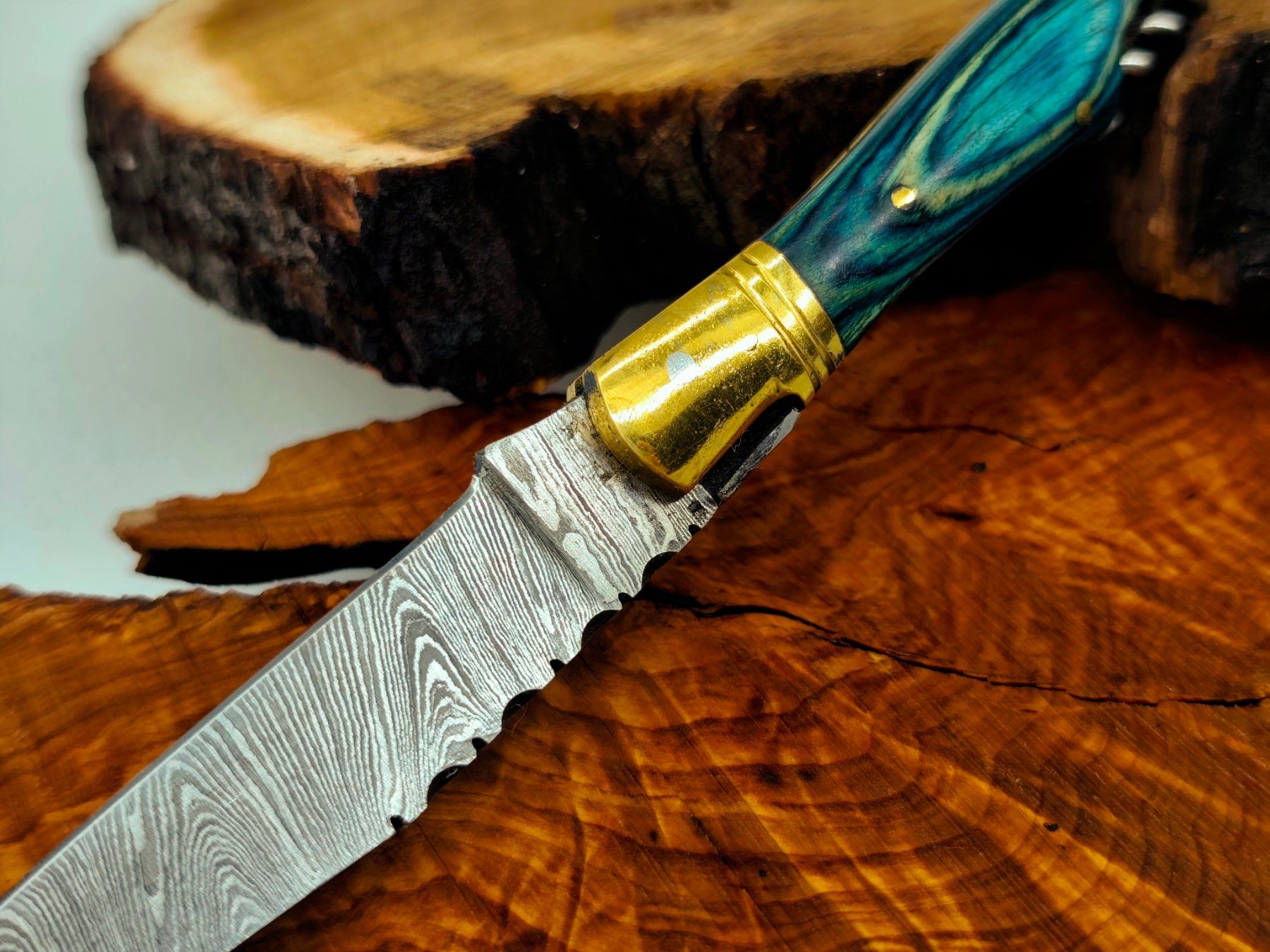 Accessori: Laguiole Damast Messer Klappmesser echtes Damastmesser – Nuovo e nell'imballaggio originale da Arlesheim venduto da Premius_1 4