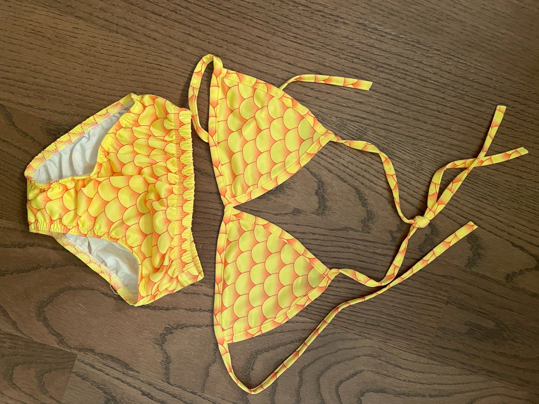 Flossen, Masken & Schnorchel: Meerjungfrauenflosse Kinder mit Bikini – Gebraucht aus Kriens von  2