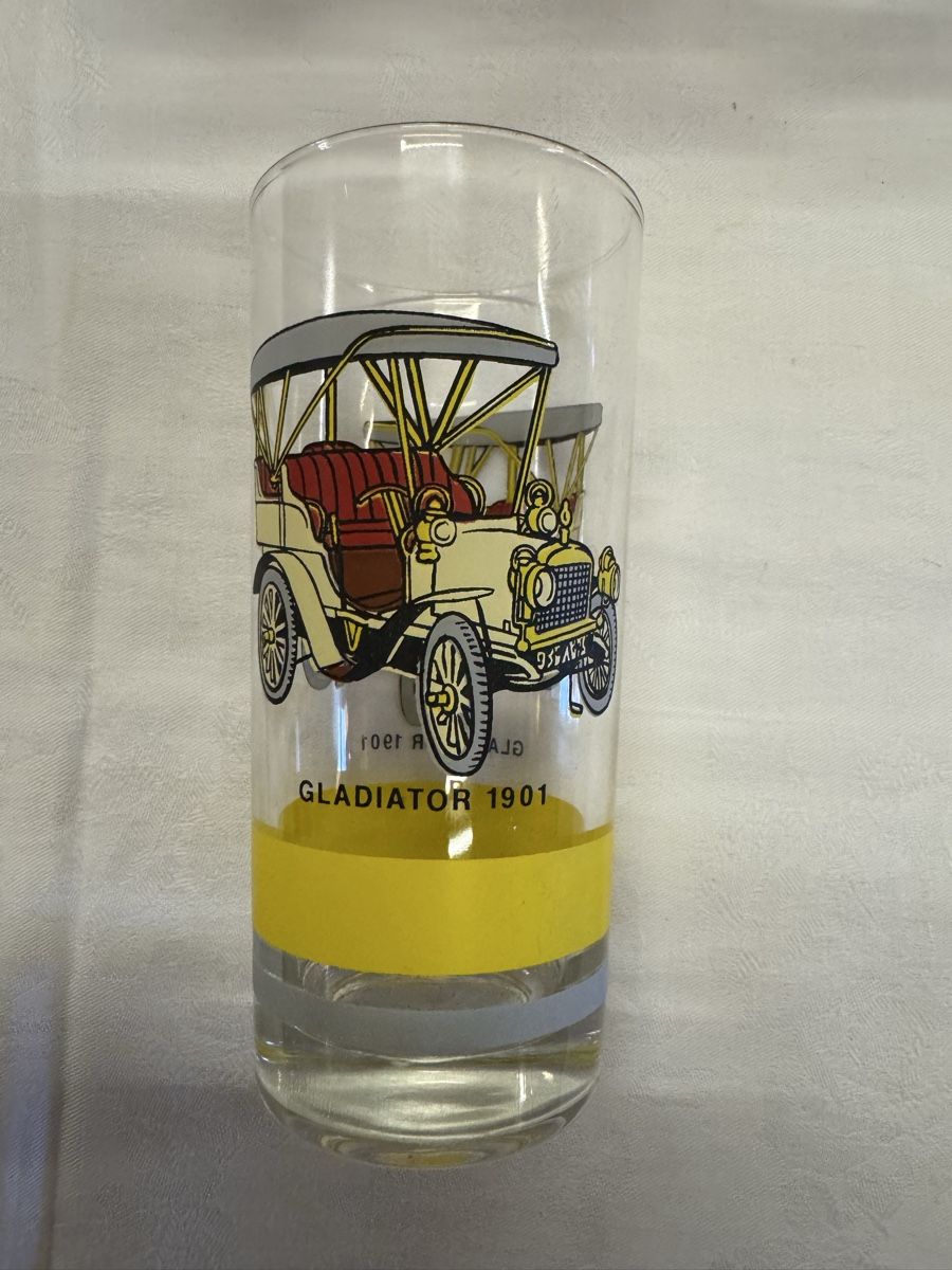 Bicchieri: Vintage-Trinkgläser mit Oldtimer-Motiven. – Usato da Gränichen venduto da onkel_xxl 3
