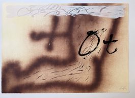 Antoni Tàpies–Original-Litho, handsigniert, Erker Galerie