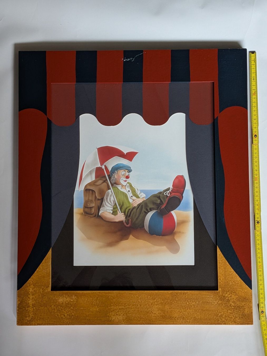 Posters & Illustrations: Original Gildeclown "Müder Globetrotter" gerahmt – D'occasion à Zürich par vitibaba