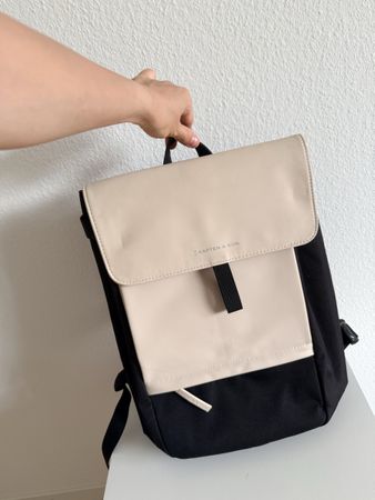 Rucksack Kapten & Son Beige/Schwarz guter Zustand