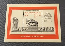 DDR 1987 block briefmarke