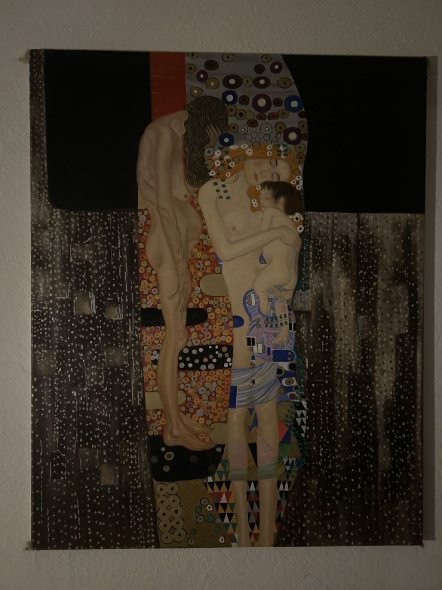 Gemälde: Gemälde im Stil von Gustav Klimt, Ölgemälde – Gebraucht aus Glarus von KunstWerkEr-LS87 1