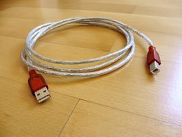 USB 2.0 Kabel A/B 185cm Neu Drucker Festplatte Scanner usw
