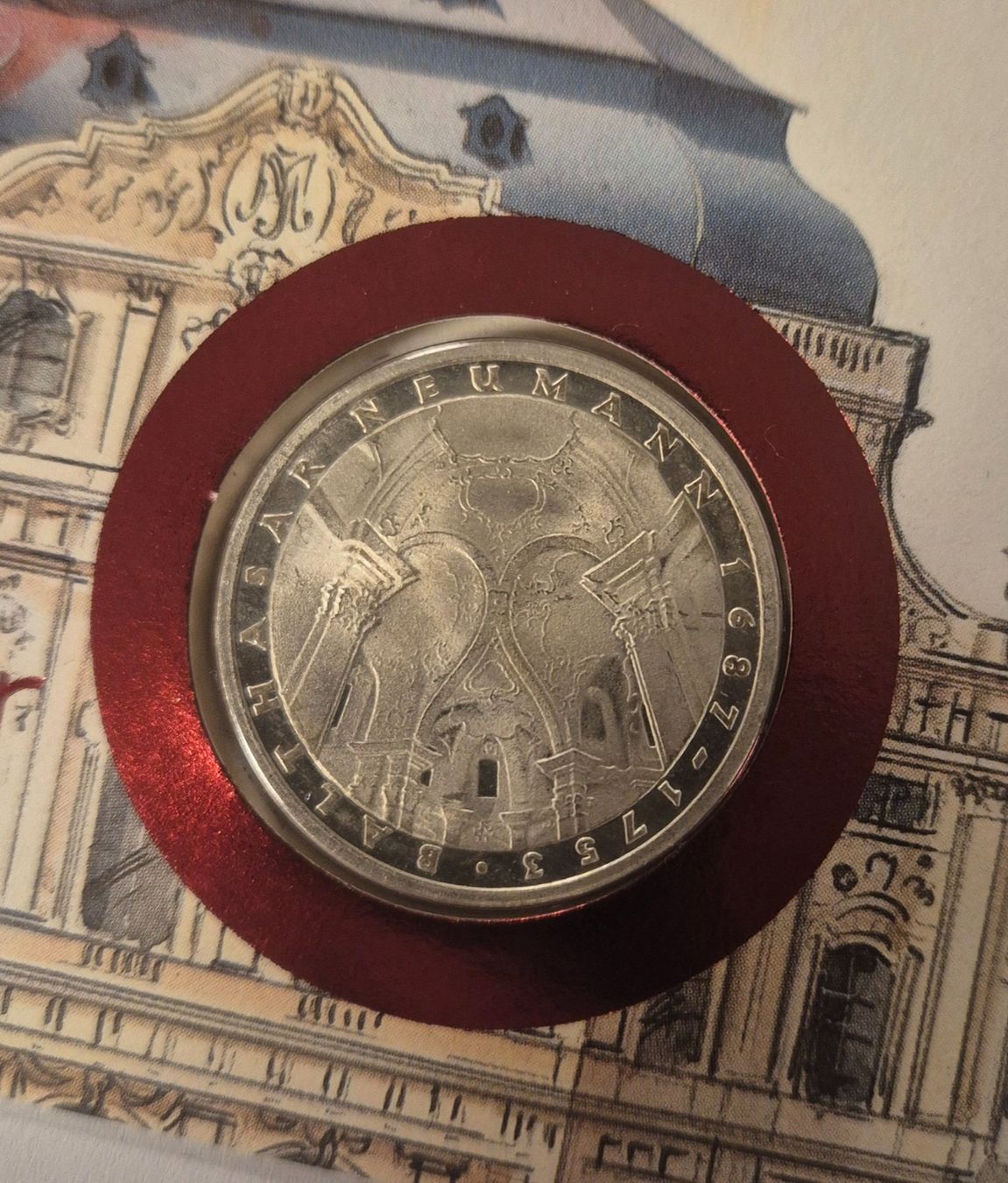 Tutti le monete: Numisbrief Balthasar Neumann mit Silber-5-DM ab 1 Fr. !! – Usato da Luzern venduto da Vreneli_1 1