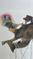 Grosse Lithografie, handsigniert Bruno Bruni     (ID b3823)