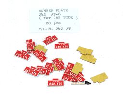 Fulgurex Spur 0 PLM Lokschilder 242.AT6