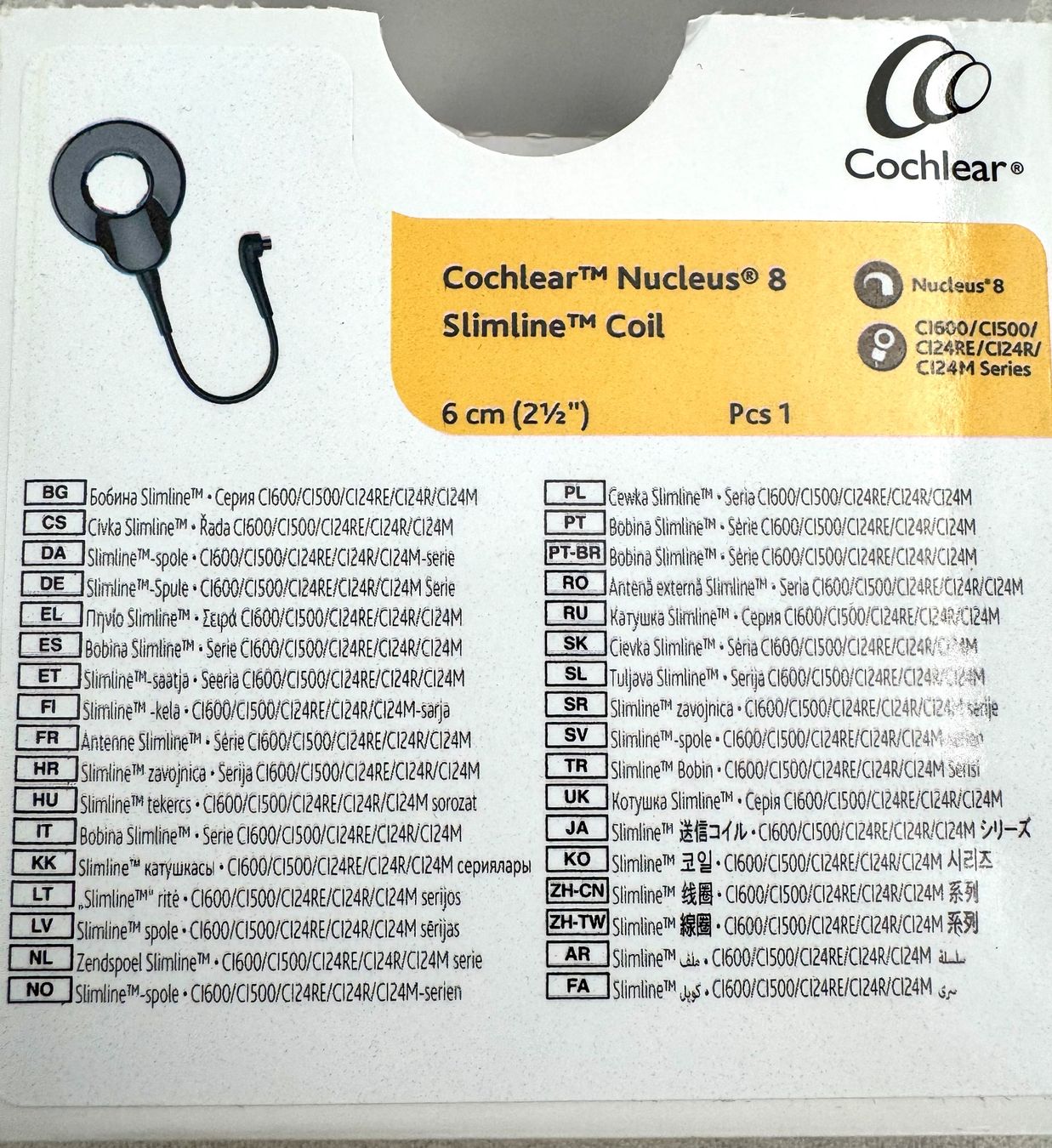 Attrezzature mediche: Cochlear Nucleus 8 Slimline-Spule Hörhilfe – Nuovo (secondo la descrizione) da Hermetschwil-Staffeln venduto da Mobile2013 2