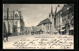 Lausanne, Poste et St. Francois, Strasse