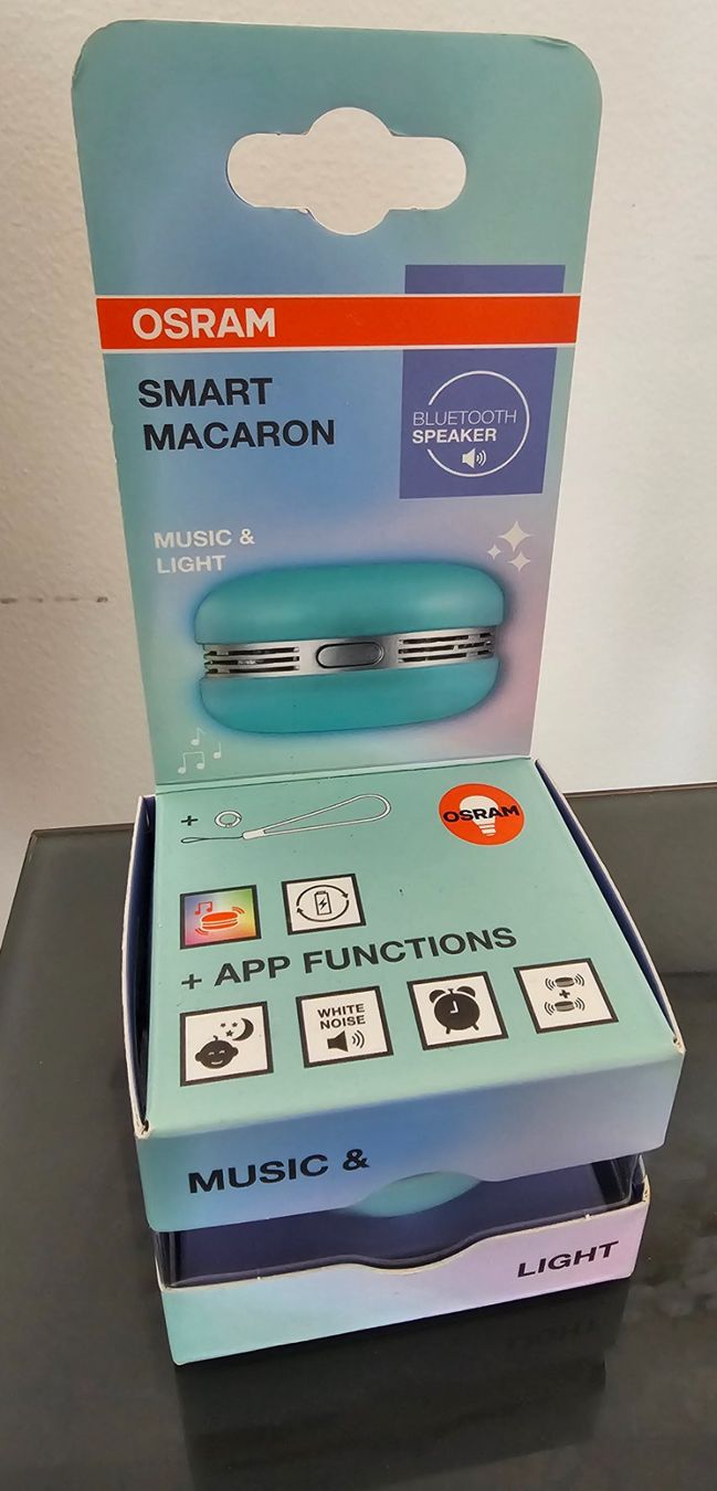 Osram Lampade: OSRAM Smart Macaron Bluetooth Speaker Musik und Licht – Nuovo e nell'imballaggio originale da Brunnen venduto da tan_5pl5