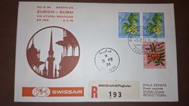 Swissair Zürich - Dubai 02.02.1976