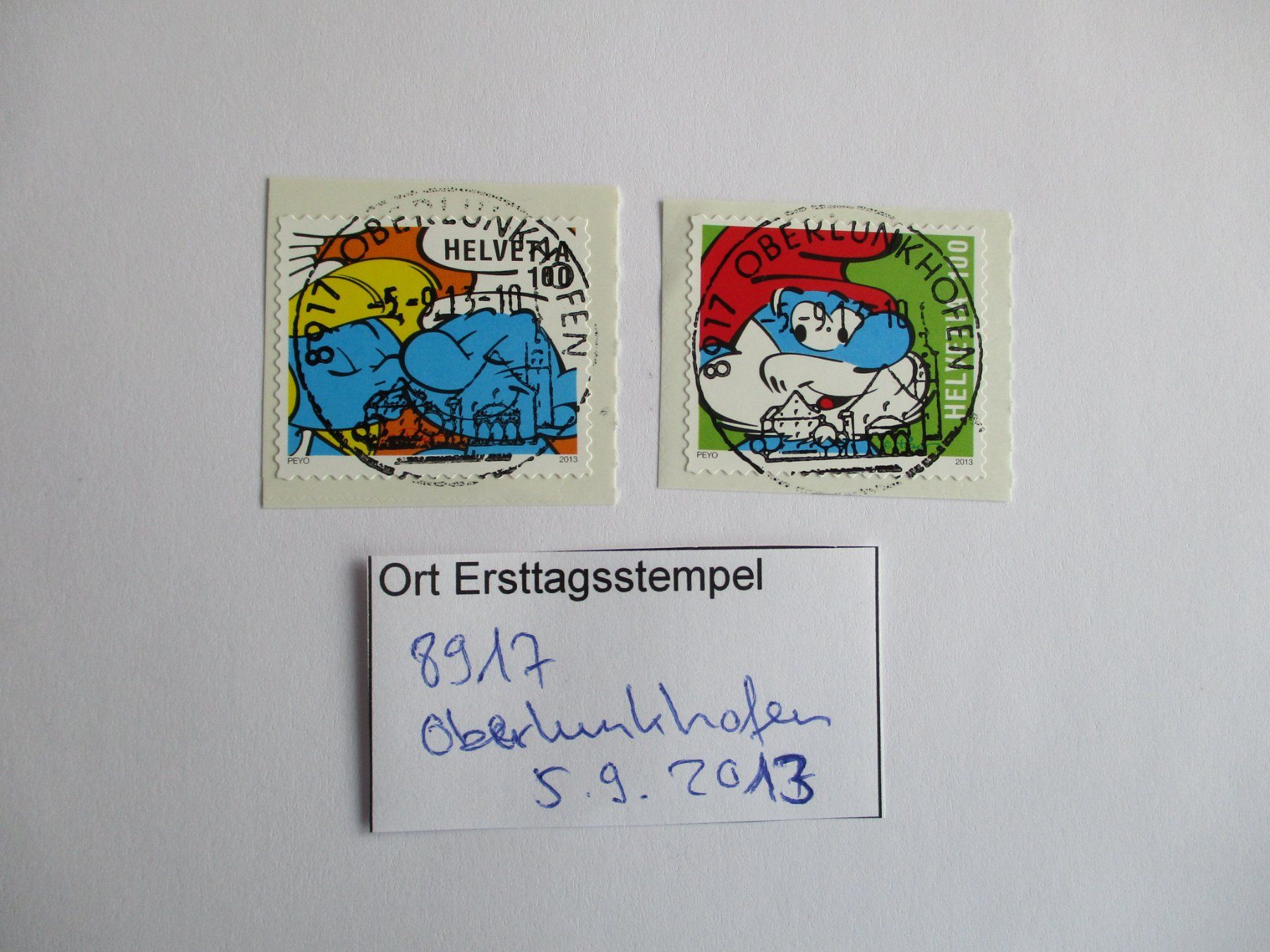 Tutti i francobolli: Voll Ort Ersttagsstempel 8917 Oberlunkhofen – Usato da Langnau b. Reiden venduto da Aktuell88