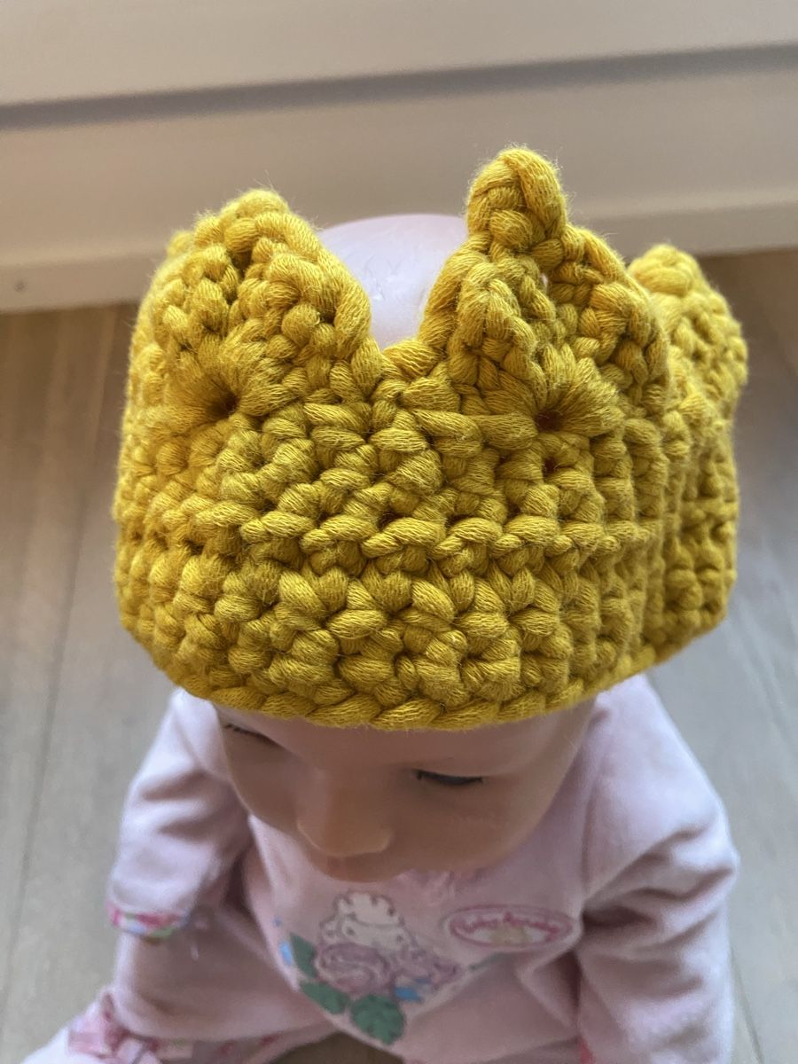 Haarschmuck: Gehäkelte Krone, Stirnband KU 45 – Gebraucht aus Lachen/SZ von Flower2 1