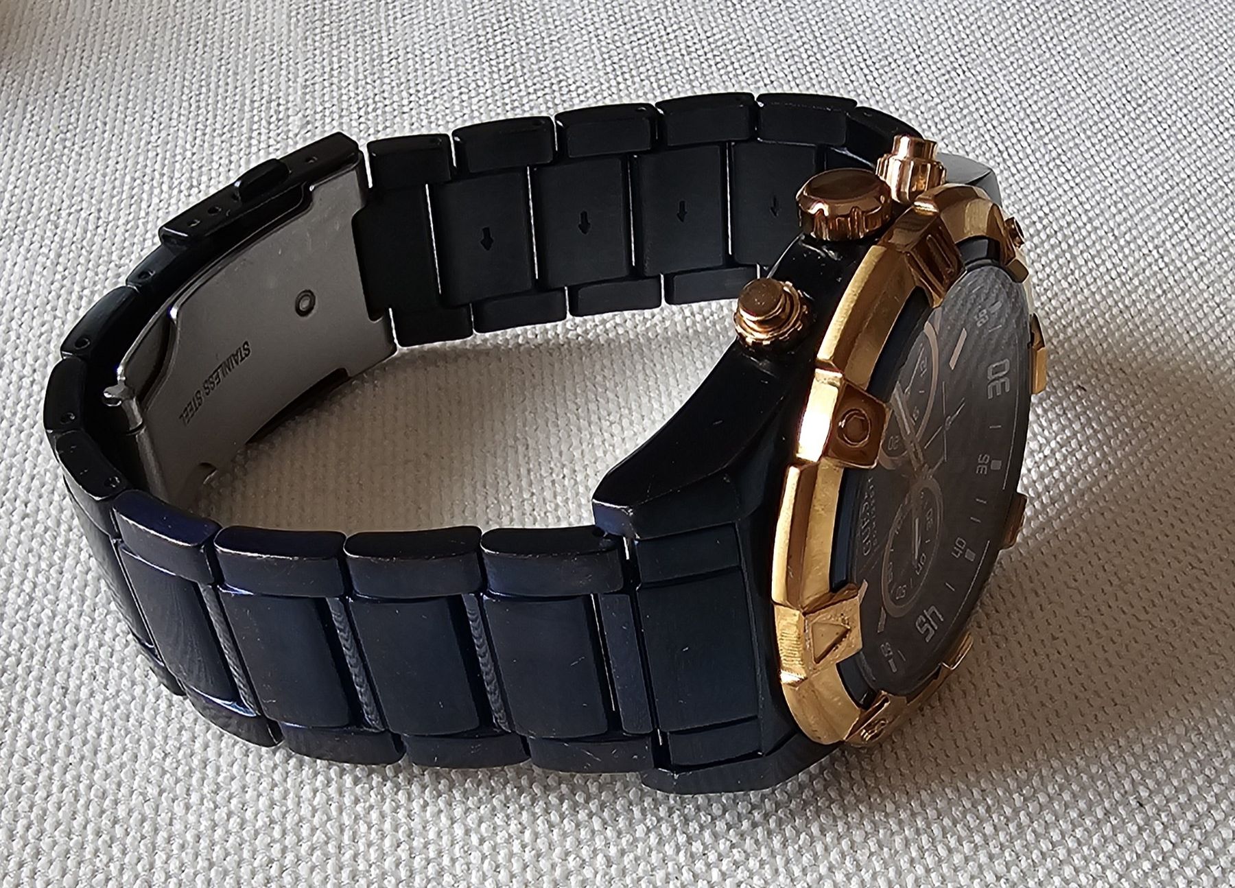Guess Orologi: GUESS Chronograph mit Box elegante Herrenuhr 45mm – Usato da Speicher venduto da Lemore 5
