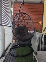 Fauteuil suspendu noir PRÊT A ÊTRE RÉCUPÉRÉ