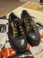Versace Herren Sneaker Schwarz/Gold Top Zustand! Gr.43