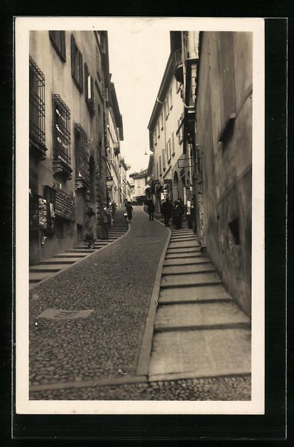 Cartoline postali: AK Lugano, Via Cattedrale – Usato da Berlin venduto da bartko-reher