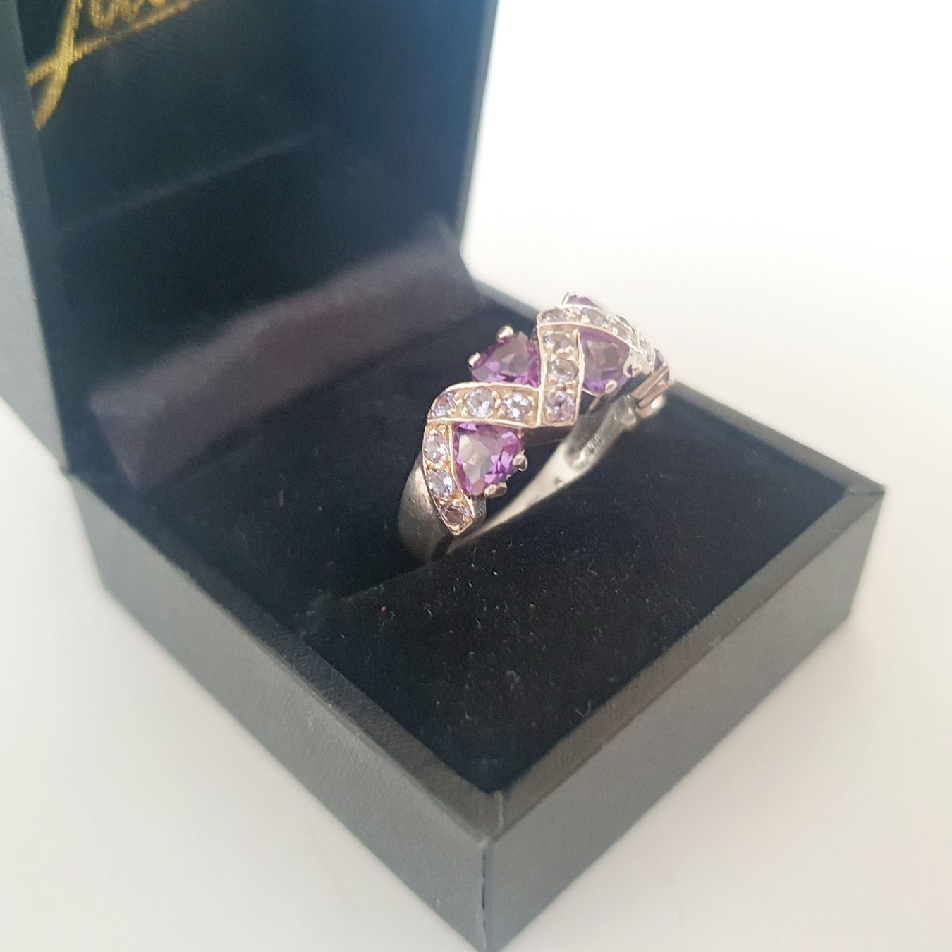 Anelli: Damenring 925 Silber mit Amethyst Gr 19,2mm – Usato da Kreuzlingen venduto da Wunderkiste123 6