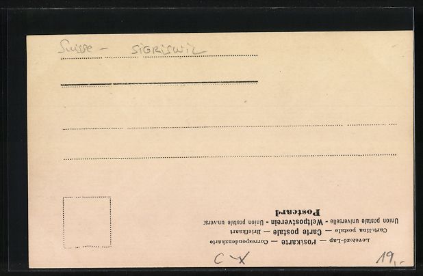 Cartoline postali: AK Sigriswil, Strassenpartie mit Kindern – Usato da Berlin venduto da bartko-reher 1