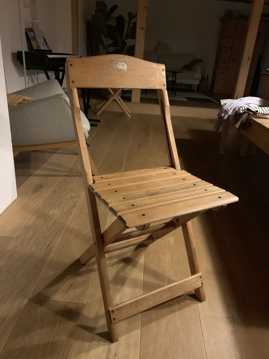 Sedie: Antike Holzklappstühle – Usato da Winterthur venduto da Juhu75