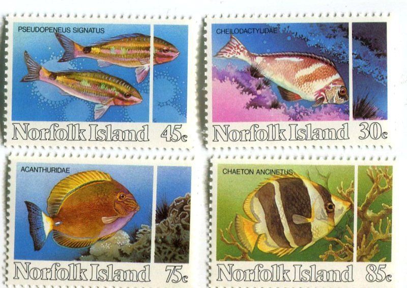 Tutti i francobolli: Briefmarken "Fische". Norfolkinsel – Nuovo e nell'imballaggio originale da Basel venduto da Butsch5