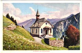 Kirchlein auf BRAUNWALD ca. 1915 (GL)