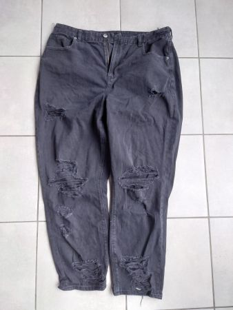 American Eagle loose Jeans 44, schwarz destroyed Look