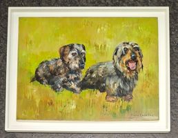 Letellier Perrre, Frankreich: Hunde, Rauhaardackel - Paar