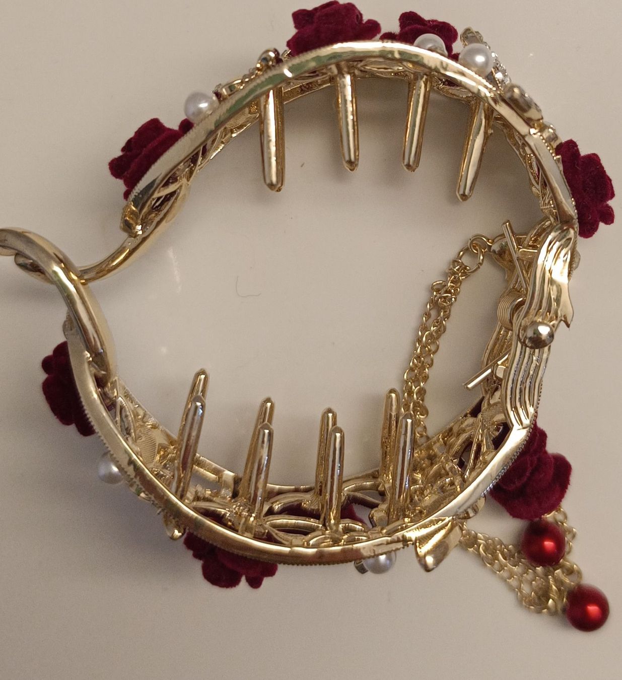 Accessori per capelli: Elegante Haarspange mit Rosen  – Nuovo (secondo la descrizione) da Dübendorf venduto da phoebe013